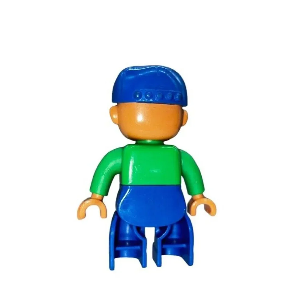 LEGO DUPLO Figures Lot of 2 Men‎ Replacement People Construction Worker